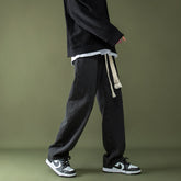 Men Jeans Retro Loose Casual Straight Wide Leg Pants